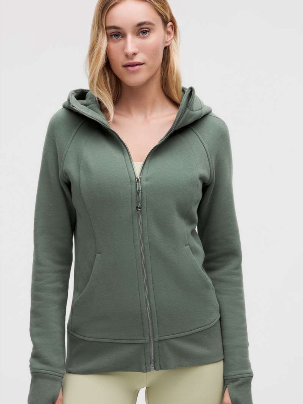 lululemon athletica Green Full-Zip Hoodie